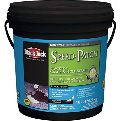 Picture of Blackjack 6460-9-20 Gardner-Gibson 1665771 Black Jack Blacktop Crack and Hole Repair Latex Smooth Finish Black 10 Lb (EA)
