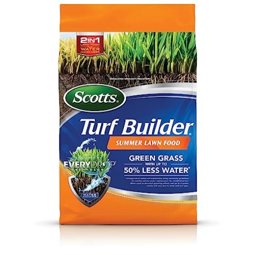 Picture of THE SCOTTS MIRACLE-GRO COMPANY 49021 Scotts Turf Builder Summer Lawn Fertilizer Plus Water Maximizer, Safe for All Grass Types, 4,000 sq. ft., 9.42 lbs. (EA)