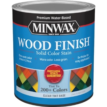 Picture of Minwax 117310000 qt Minwax 11731 Clear Tint Base Wood Finish Water‐Based Solid Color Stain (PK-4-EA)