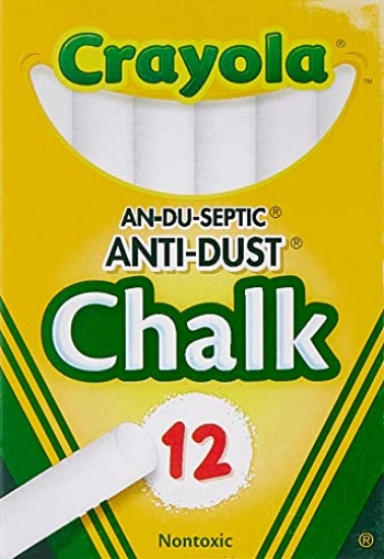 Picture of BINEYSMITH 501402 Crayola Chalk 12ct (BX-12-EA)