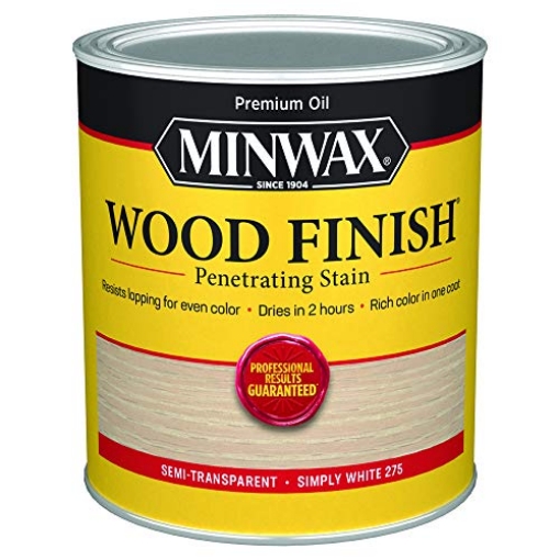 Picture of Minwax 700524444 Minwax Wood Finish 700524444, Simply White Stain, Quart (EA)