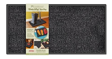 Picture of GRASS WORX 10376363 GrassWorx Clean Machine Drain & Dry Boot Tray, 14" x 28", Flint (10376363) (EA)