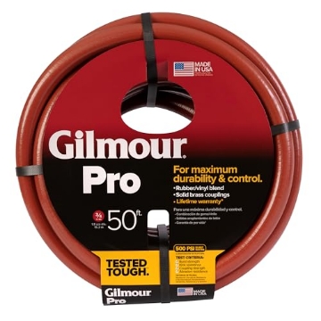 Picture of Gilmour 840501-1006 Gilmour Pro Commercial 3/4" x 50' Heavy Duty Water Hose, Durable and Kink Resistant 50 ft Garden Hose (EA)