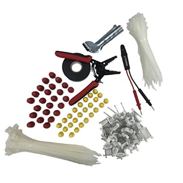 Picture of GARDNER BENDER EVK-003 Gardner Bender EVK-003 Assorted Electrical Project Kit includes Tools, Tester, Twist-on Wire Connectors, Cable Ties, Staples and Tape in Reusable Canister (EA)