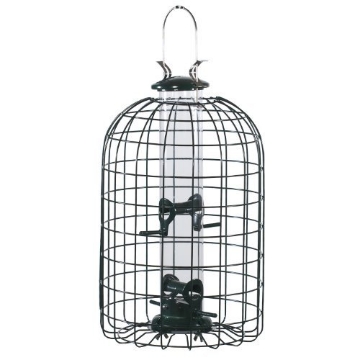 Picture of Audubon NATUBE3 WOODLINK LTD. Audubon Wild Bird 1.25 lb. Plastic/Wire Caged Tube Bird Feeder 4 Ports (EA)