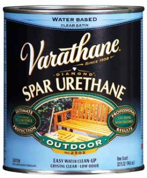 Picture of Varathane 250241H 2-Pack of 1 qt Rust-Oleum 250241H Clear Varathane Water-Based Exterior Ultimate Spar Urethane, Satin (PK-2-EA)