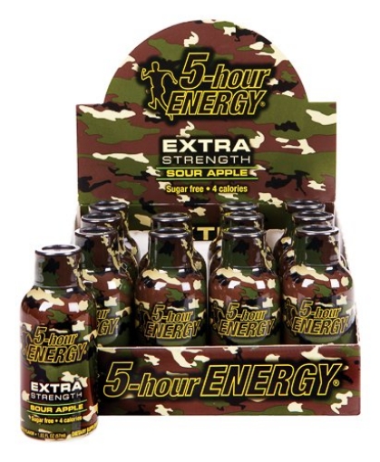 Picture of 5 Hour Energy 738126 5hr Energy Sour Apple Camo 1.912 (PK-12-EA)