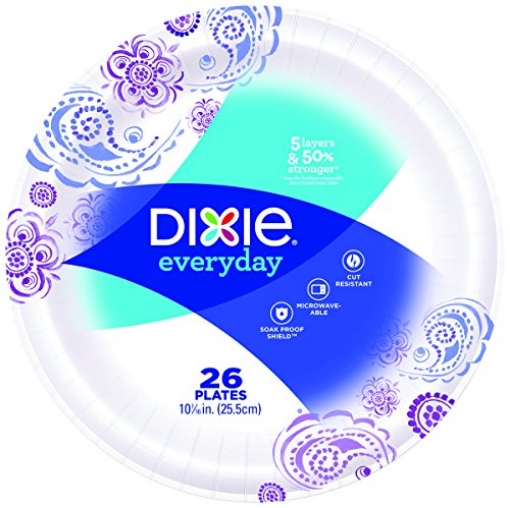 Picture of Dixie Ultra 15255 Dixie Assorted Paper FLOWERS BLOOM Dinner Plate 26 pk (PK-8-EA)