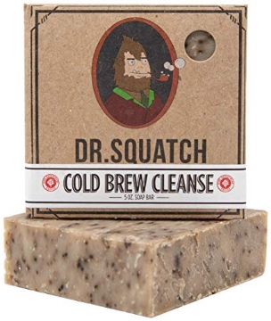 Picture of YETI PARENT HOLDINGS LLC WH-BAR-COF-01 Dr. Squatch Cold Brew Cleanse Coffee Soap Bar – Blend of Shea Butter, Salt, Kaoilin Clay, and Some Top Notch Coffee Beans – Organic Handmade in USA (EA)