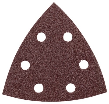 Picture of BOSCH SECURITY SYSTEMS, INC SDTR240 Bosch Detail Triangle, Hook & Loop Sanding Sheet, Red, 240 Grit (5pk) Part No. SDTR240 (EA)