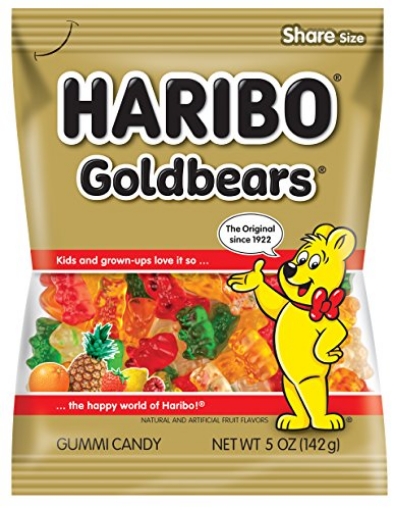 Picture of Haribo of America, Inc. 616304 HARIBO Gummi Candy, Original Goldbears, 5 oz. Bag (PK-12-EA)