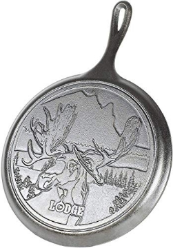 Picture of Lodge Cast Iron L9OGWLMO Lodge Wildlife Series-10.5" Cast Iron Griddle with Moose Scene, 10.5", Black (EA)