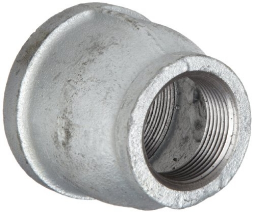 Picture of ANVIL INTERNATIONAL 8700135307 Anvil 8700135307, Malleable Iron Pipe Fitting, Reducer Coupling, 3/4" x 3/8" NPT Female, Galvanized Finish (EA)