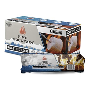 Picture of PINE MOUNTAIN 800-001-861 Pine Mountain Roasting Logs, Cooking firelogs for Campfire, Fireplace, Fire Pit, Outdoor and Indoor Use, 6 Pack (EA)