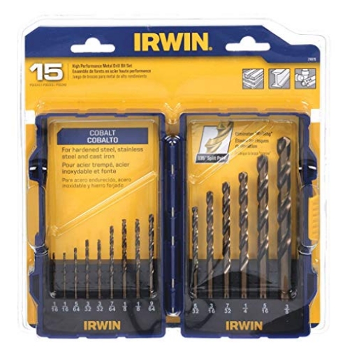 Picture of Irwin Unibit 316015 Irwin 316015 15 Piece Cobalt Drill Bits (EA)