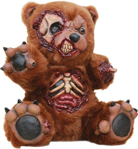 Picture of Ghoulish TB27095 Ghoulish Productions -Bad Teddy Bear Zombie Decorative 33cm - Horror Cute, brown, estándar (EA)