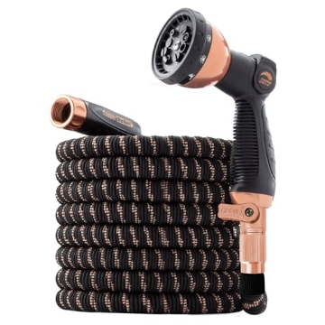 Picture of POCKET HOSE 17193-6 Pocket Hose Copper Bullet With Thumb Spray Nozzle AS SEEN ON TV Expands to 100 ft, 650psi 3/4 in Solid Copper Anodized Aluminum Fittings Lead-Free Lightweight No-Kink Garden Hose (EA)