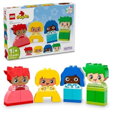Picture of Lego 10415 LEGO DUPLO My First Big Feelings & Emotions Interactive Toy, Colored Building Bricks and 4 Characters, Social and Emotional Play for Preschoolers, 1 Year Old and Up, 10415 (EA)