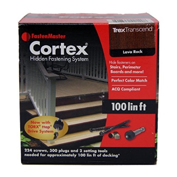 Picture of FASTENMASTER FMCTX-TX1LFTSLR FASTENMASTER Cortex Hidden Fasteners -Trex Transcend - Lava Rock - 100 LF. (EA)