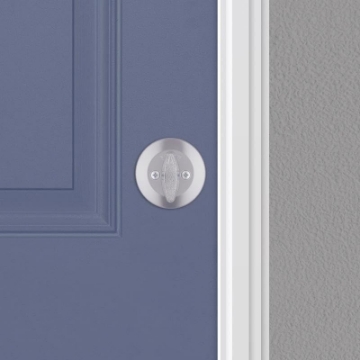 Picture of Kwikset 96600-748 Kwikset SmartKey Security Satin Chrome Metal Single Cylinder Deadbolt (EA)