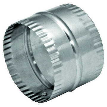 Picture of DEFLECTO DAC6C Deflect-O Jordan 3 in. L x 6 in. Dia. Silver/White Aluminum Duct Connector (PK-12-EA)