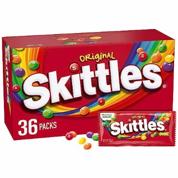 Picture of SKITTLES 108226 SKITTLES Original Chewy Candy, Full Size - 2.17 oz, 36 Ct Bulk Candy Pack (PK-36-EA)
