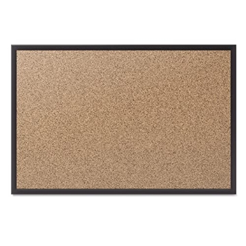 Picture of QRT QRT2308B Quartet Cork Board, Bulletin Board, 8' x 4' Corkboard, Black Frame (2308B) (EA)