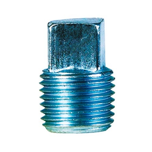 Picture of BILLCO CORP 753288000339 Billco 3/8 in. MPT 0.805 in. L Galvanized Steel Square Head Plug (PK-5-EA)