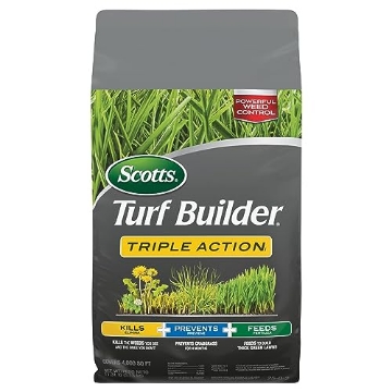 Picture of THE SCOTTS MIRACLE-GRO COMPANY 26005 Scotts Turf Builder Triple ActionI, Weed Killer and Preventer Plus Lawn Fertilizer, 4,000 sq. ft., 11.31 lbs. (EA)