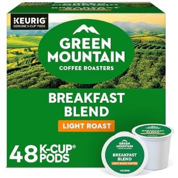 Picture of KEURIG GREEN MOUNTAIN INC 5000356567 Green Mountain Coffee Roasters Breakfast Blend Single-Serve Keurig K-Cup Pods, Light Roast Coffee, 48 Count (EA)