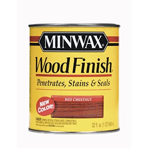 Picture of Minwax 700464444 Minwax Wood Finish Semi-Transparent Red Chestnut Oil-Based Oil Wood Stain 1 qt. (PK-4-EA)