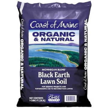 Picture of Coast Cutlery Co MO1000 Coast of Maine Organic & Natural Monhegan Blend Black Earth Lawn Soil - Seeding Projects - Topdressing and Reconditioning Lawns (1 cu ft) (EA)