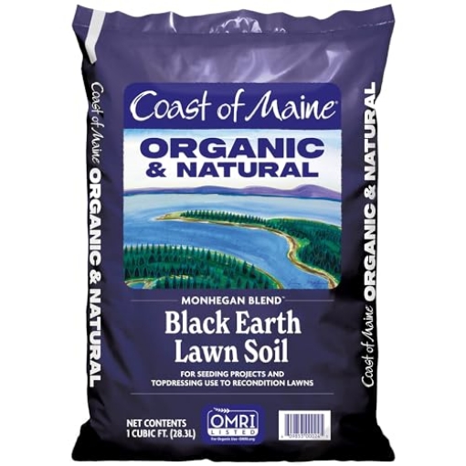 Picture of Coast Cutlery Co MO1000 Coast of Maine Organic & Natural Monhegan Blend Black Earth Lawn Soil - Seeding Projects - Topdressing and Reconditioning Lawns (1 cu ft) (EA)