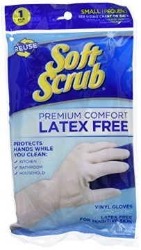 Picture of Soft Scrub 12613-26 Soft Scrub Premium Comfort, Latex-Free, Reusable Household Glove White, Large (EA)