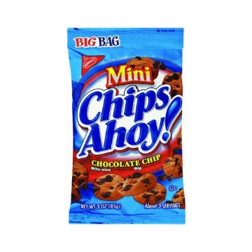 Picture of Chips Ahoy! 111078 Chips Ahoy! Mini Chocolate Chip Cookies, 3-Ounce Bags (Pack of 12) (PK-12-EA)