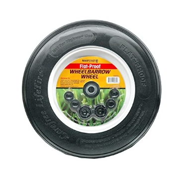 Picture of Maxpower 335278 MaxPower 335278 Flat Proof Universal Wheelbarrow Wheel with Spacing Washers for Various Hub Configurations (EA)