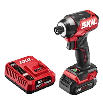 Picture of Skil ID574402 SKIL PWR CORE 12 Brushless 12V 1/4 Inch Hex Cordless Impact Driver Includes Two 2.0Ah Lithium Batteries and PWR JUMP Charger - ID574402 (EA)