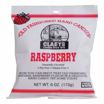Picture of CLAEYS CANDY INC 616 CLAEYS Old Fashioned Raspberry Hard Candy 6 oz. (EA)