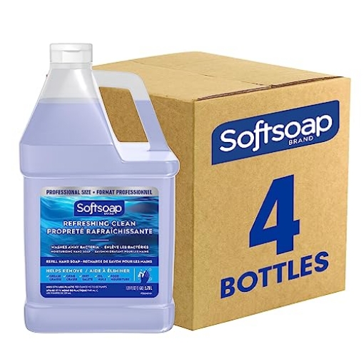 Picture of SOFTSOAP 61036482 Softsoap Antibacterial Liquid Hand Soap Refill, Refreshing Clean, Moisturizing Hand Soap, 1 Gallon (Pack of 4) (CT-4-EA)