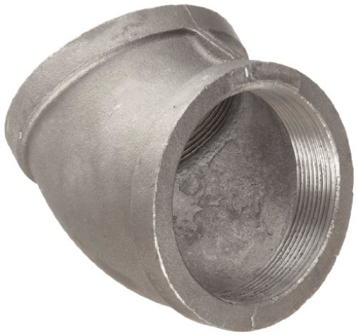 Picture of ANVIL INTERNATIONAL 8700126058 Anvil 8700126058, Malleable Iron Pipe Fitting, 45 Degree Elbow, 1/4" NPT Female, Black Finish (EA)