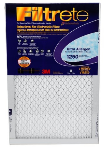 Picture of Filtrete 2007DC-4 3M 2007DC-6 Filtrete 2007DC-4 10x20 x 1 in. Ultra Allergen Pleated Furnace Air Filter, Purple, MPR 1500, 3 Months-Quantity 4, 10" x 20", No Color (PK-4-EA)