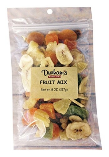 Picture of DOLLINS PECAN CO INC 7304259111 Durhams Dried Fruit Snack Mix 8 oz. Peggable Bag (PK-12-EA)