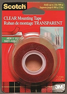Picture of 3M 410P Double-Sided Mounting Tape, Clear, 1 x 60-In. (EA)