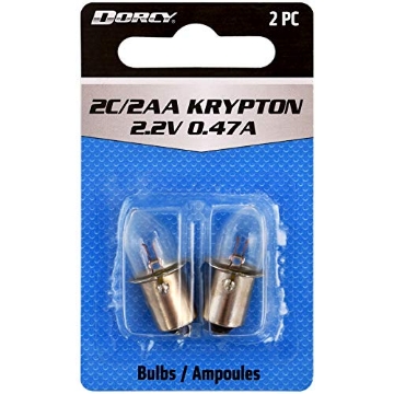 Picture of Dorcy 41-1662 Dorcy - 411662 2C/2AA-2.2-Volt, 0.47A Bayonet Base Krypton Replacement Bulb, 2-Pack (41-1662) Clear (PK-12-EA)