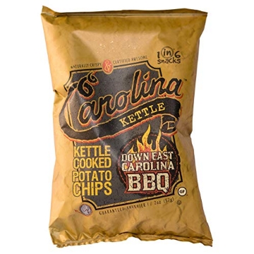 Picture of 1 IN 6 SNACKS LLC 10602 Carolina Kettle Kettle Cooked Potato Chips, Down East Carolina BBQ, Snack Size, 2 Oz (PK-20-EA)