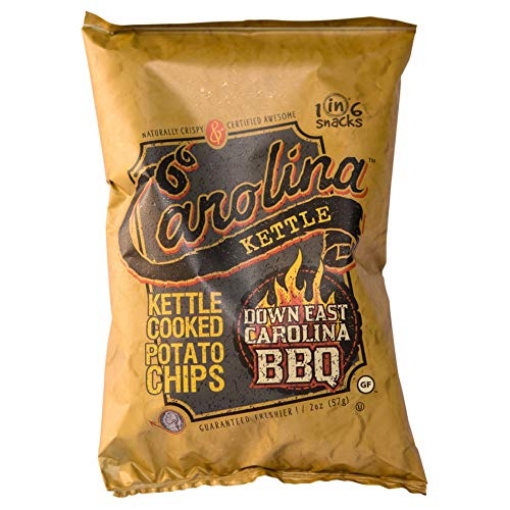 Picture of 1 IN 6 SNACKS LLC 10602 Carolina Kettle Kettle Cooked Potato Chips, Down East Carolina BBQ, Snack Size, 2 Oz (PK-20-EA)