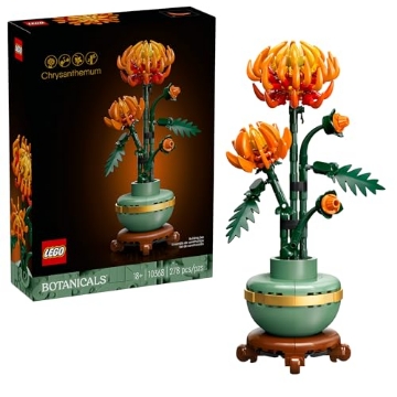 Picture of Lego 10368 LEGO Botanicals Chrysanthemum Building Set for Adults Ages 18+ - Artificial Flower for Dinner Table Centerpieces & Decoration - Gift for Birthdays - 10368 (EA)