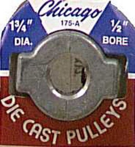 Picture of CHICAGO DIE CAST 175A5 Chicago Die Cast 1 3/4 in. Dia. Zinc Single V Grooved Pulley (EA)