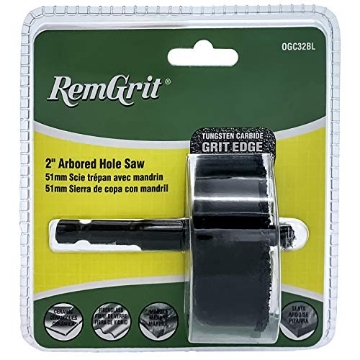 Picture of DISSTON E0104581 Disston E0104581 2-Inch RemGrit Carbide Grit Arbored Hole Saws 51mm (EA)