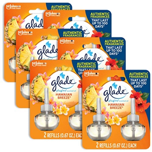 Picture of Glade 21749 Glade Plugins Scented Oil Hawaiian Breeze Refill 1.34 Fluid Ounce 2 Count (Pack of 6) (PK-6-EA)